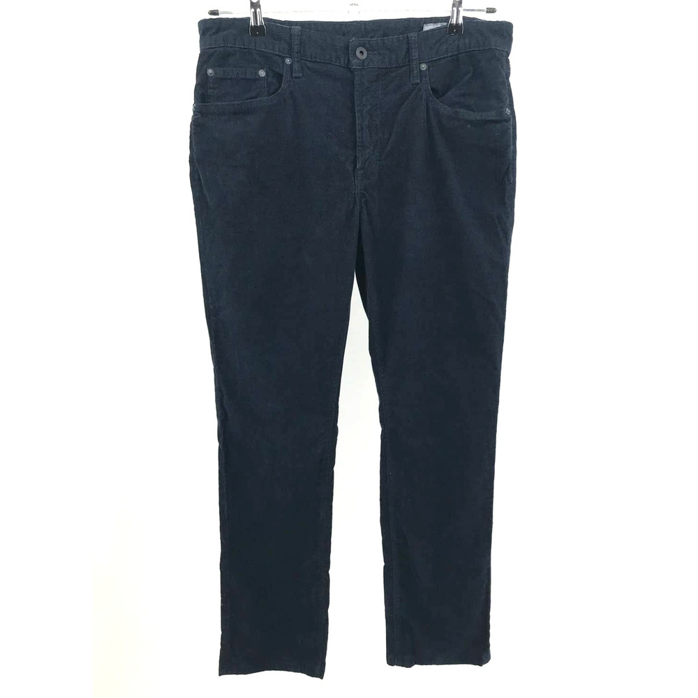 Bonobos Navy Blue Corduroy Straight Slim Fit Pants Mens 35 x 34